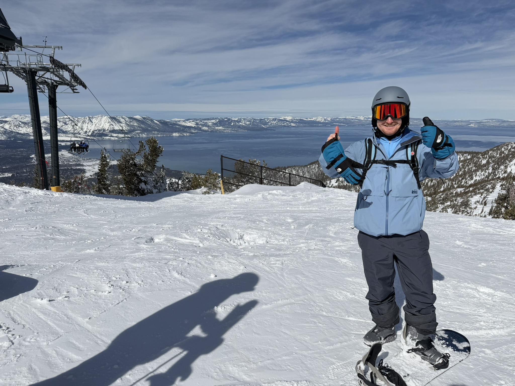 Ethan snowboarding at Lake Tahoe